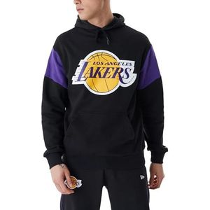 New Era Heren NBA Color Insert Os Hoody Loslak Blktrp Los Angeles Lakers Hooded Sweatshirt, Zwart, M
