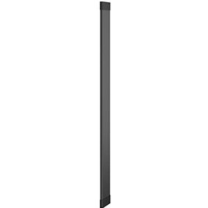 Vogel's TVA 7000 Kabelgoot zwart, tot 6 kabels, minimale afstand tot de muur slechts 1,4 cm, lengte van 100 cm, aluminium, geschikt voor kabeltypes zoals HDMI-, USB-, AUX- of stroomkabels