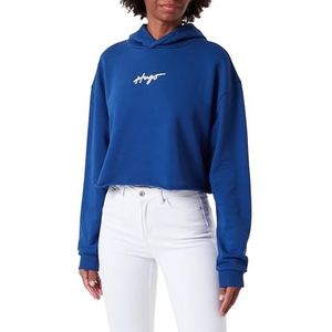 HUGO Sweatshirt voor dames, Medium Blue420, L