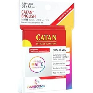 GAMEGEN!C - Matte Catan-Sized Sleeves 56 x 82 mm (50), Colour Clear (GGS10073ML)