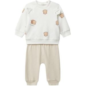 United Colors of Benetton Comp (shirt + broek), Wit, 74 cm