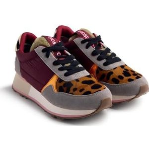 Gioseppo - Posen - Sneakers - Suède - Dierenprint - Anatomische Binnenzool - Platformhoogte 4 cm