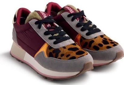 Gioseppo - Posen - Sneakers - Suède - Dierenprint - Anatomische Binnenzool - Platformhoogte 4 cm