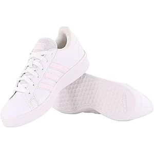 adidas Grand Court Base 2.0 dames sneakers, Ftwr Wit Almost Roze Ftwr Wit, 44 EU