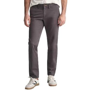 GANT Heren Slim Twill Chino's Klassieke broek, antraciet, 34W x 32L