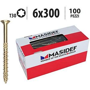 Professionele houtschroeven Rapid® 2000 torx pro verzinkt geel 6X300 100 PZ