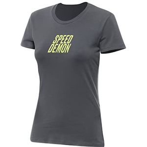 DAINESE - Speed Demon Veloce T-shirt Wmn, casual T-shirt met ronde hals, van katoen, met logo, dames, castle-rok, XS, Castle Rock, XS