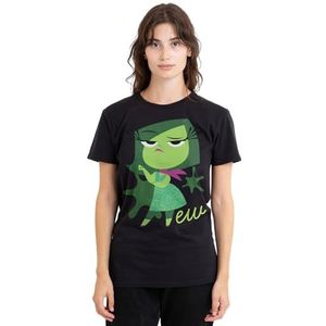 Inside Out 2 Disgust dames T-shirt, zwart, medium, Zwart, M