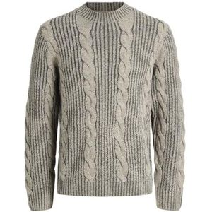 Jack & Jones Premium Trui 'JPRBLUCARL'  grijs / grijs gemêleerd