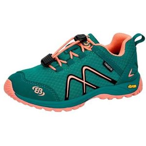 Brütting Unisex Guide Outdoor- en trekkingschoenen voor kinderen, petrol zalm, 25 EU