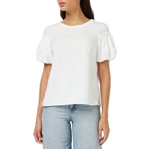 French Connection CREPE Light Bladerdeeg Mouw TOPSUMMER WIT, Zomer Wit, L