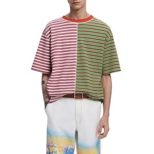 Desigual - Gestreept T-shirt - Multicolor - Korte Mouwen