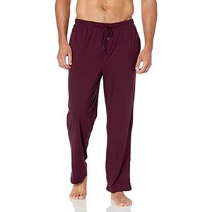 Amazon Essentials Gebreide pyjamabroek voor heren, bordeaux, X-Large