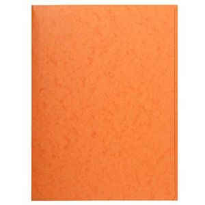 Exacompta - ref. 56409E - Doos van 25 glanskartonnen mappen met 3 kleppen zonder elastiek - 390 g/m² - FSC®-gecertificeerde map - Afmetingen: 24 x 32 cm voor A4-documenten - kleur oranje
