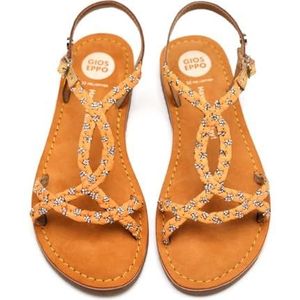 Gioseppo - Wenham - Sandalen - Glanzend Leer - Raffia Vlechtwerk