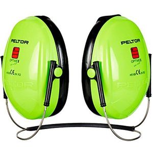 3M Peltor Optime I gehoorbescherming, nekbeugel, Hi-Viz, SNR 26 dB, hoge zichtbaarheid, 1 stuks, groen