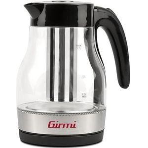 Girmi BL5100 waterkoker en theepot, 2200 W, 1,7 liter, glazen kan