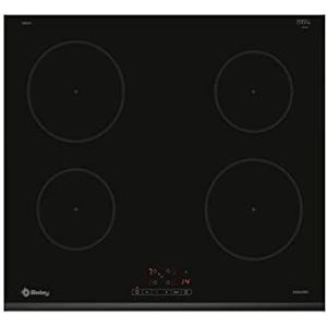 Balay 3EB861FR werkblad, inductie, inbouwbaar, 60 cm, 4, zwart/lunette voor, 2 zones diameter 18 cm, eenvoudige touch-bediening