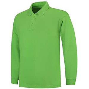 Tricorp 301004 casual polokraag sweatshirt, 60% gekamd katoen/40% polyester, 280 g/m², limoen, maat XS