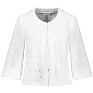 Gerry Weber Dames 130040-31285 Blazer, wit/wit, 38, wit-wit, 38