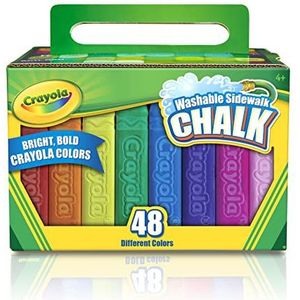 Crayola Afwasbaar Stoepkrijt, 48 Stuks, Voor Kinderen Van 3-5 Jaar