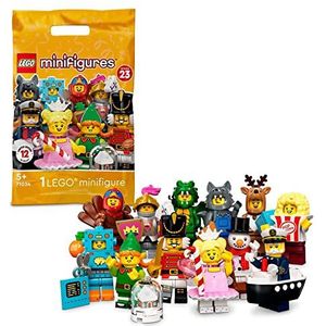 LEGO 71034 Minifiguren Serie 23 Limited Edition Collectible in Zakje, 2022 Collectie met Speelgoed Accessoires (Bevat 1 Willekeurig Poppetje)