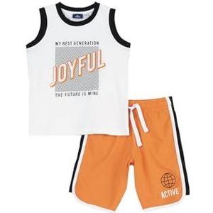 Chicco Set van tanktop en shorts voor kinderen en jongeren, Oranje, 10 Jaar