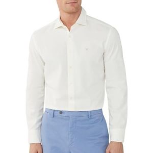 Hackett London Omkeerbaar Gilet Overhemd voor heren, Beige (Ecru White), L, Beige (Ecru Wit), L