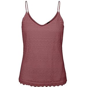 VERO MODA Vrouwelijk onderhemd VMHONEY LACE Singlet EXP, rosébruin., S
