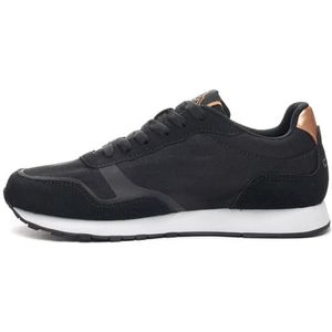 Kappa Aymar Uniseks sneakers voor volwassenen, zwart/bruin, 40 EU, Zwart Bruin