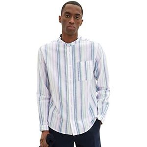 TOM TAILOR Uomini Overhem 1037281, 31158 - Multicolor Big Stripe, L