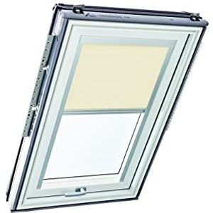 Origineel Roto rolgordijn Exclusiv ZRE voor Roto dakraam daglicht geleiderail Zilver Voor Roto dakraam serie Designo R6/R8 i8 en Classic 64/84 met maat 065/140 | 06/14 Kleur Beige