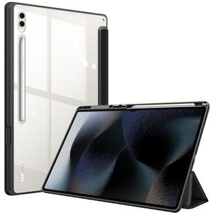 Fintie Hybrid Case voor Samsung Galaxy Tab S8 Ultra 14,6 inch 2022 SM-X900/X906 - Schokbestendige afdekking met transparante harde schaal beschermhoes en penhouder, zwart