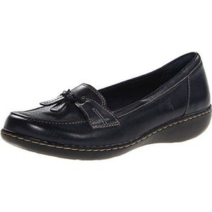 Clarks Ashland Bubble Loafer Instappers voor dames, Donkerblauw, 12 Wide
