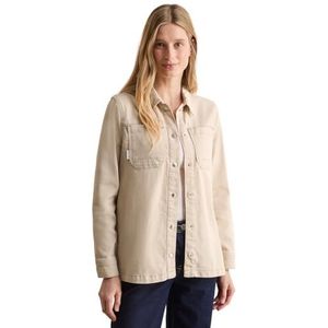Cecil Denim overshirt voor dames, Pearl Beige, M