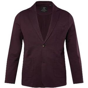 JP 1880, heren, grote maten, sweat-colbert, vlam-sweat, revers, opgestikte zakken, aubergine, XXL