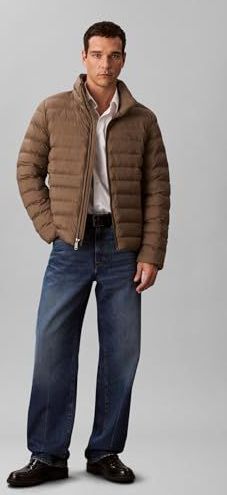 Calvin Klein - Gewatteerde Jas - Morel - Met Capuchon in de Kraag