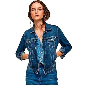 Pepe Jeans Dames Core Jacket Jacket, blauw (denim-cq7), S