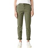 s.Oliver - Smart - Damesbroek - Licht Khaki - Normale Pasvorm, Hoogwaardige Stretch