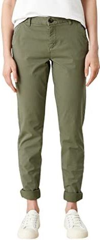 s.Oliver - Smart - Damesbroek - Licht Khaki - Normale Pasvorm, Hoogwaardige Stretch