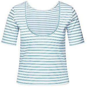 Mavi Dames Striped TOP T-Shirt, blauw, wit, XS, Blau, Weiß, XS