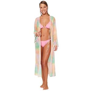 Trendyol Dames kleur kimono & kaftan-multi relaxed fit, M, Zeer kleurrijk, M