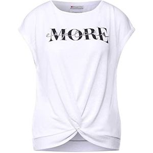 Street One Dames A318034 Vlamgarenshirt, wit, 44
