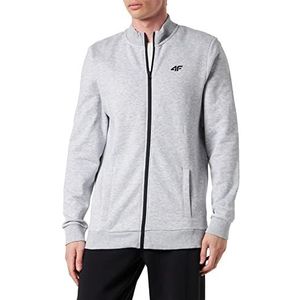 4F H4Z22-BLM351 Sweatshirt, Cold Light Grey Melange, S voor heren, Cold Light Grey Melange, S