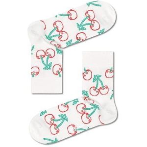 Happy Socks Cherry Half Crew Sock, kleurrijke en leuke, Sokken voor Dames en Heren, Rood-Groen (36-40)