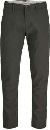 Jack & Jones - JPSTMARCO JJERIK - Chino Broek - Donkergroen