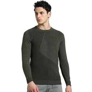 JACK & JONES Heren Jjbrooklyn gebreide trui met ronde hals, Dusty Olive, L