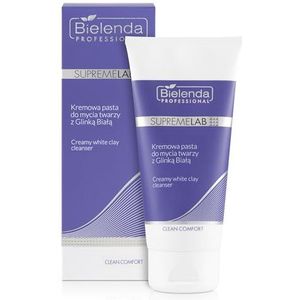 Bielenda Supremelab Clean Comfort, crèmige gezichtsreinigingspasta met witte kleiaarde, 150 g