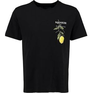 KEYLARGO - KLCITRUS Tree - T-shirt - Zwart - Ronde Hals