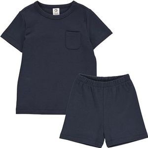 Müsli by Green Cotton Jongens pyjama's s/s T and Shorts Pajama Set, Night Blue, 134, nachtblauw, 134 cm